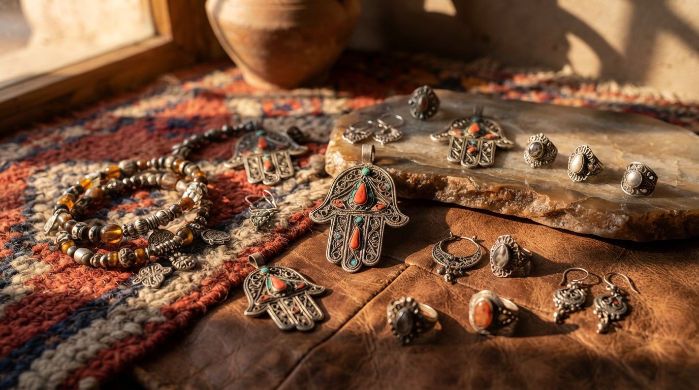 Privjesak za ključeve Cvijet Amazigh – Odvažna breloka baštine